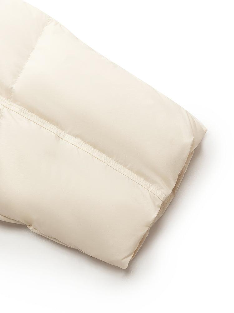 Cropped Hooded Goose Down Jacket Product Image