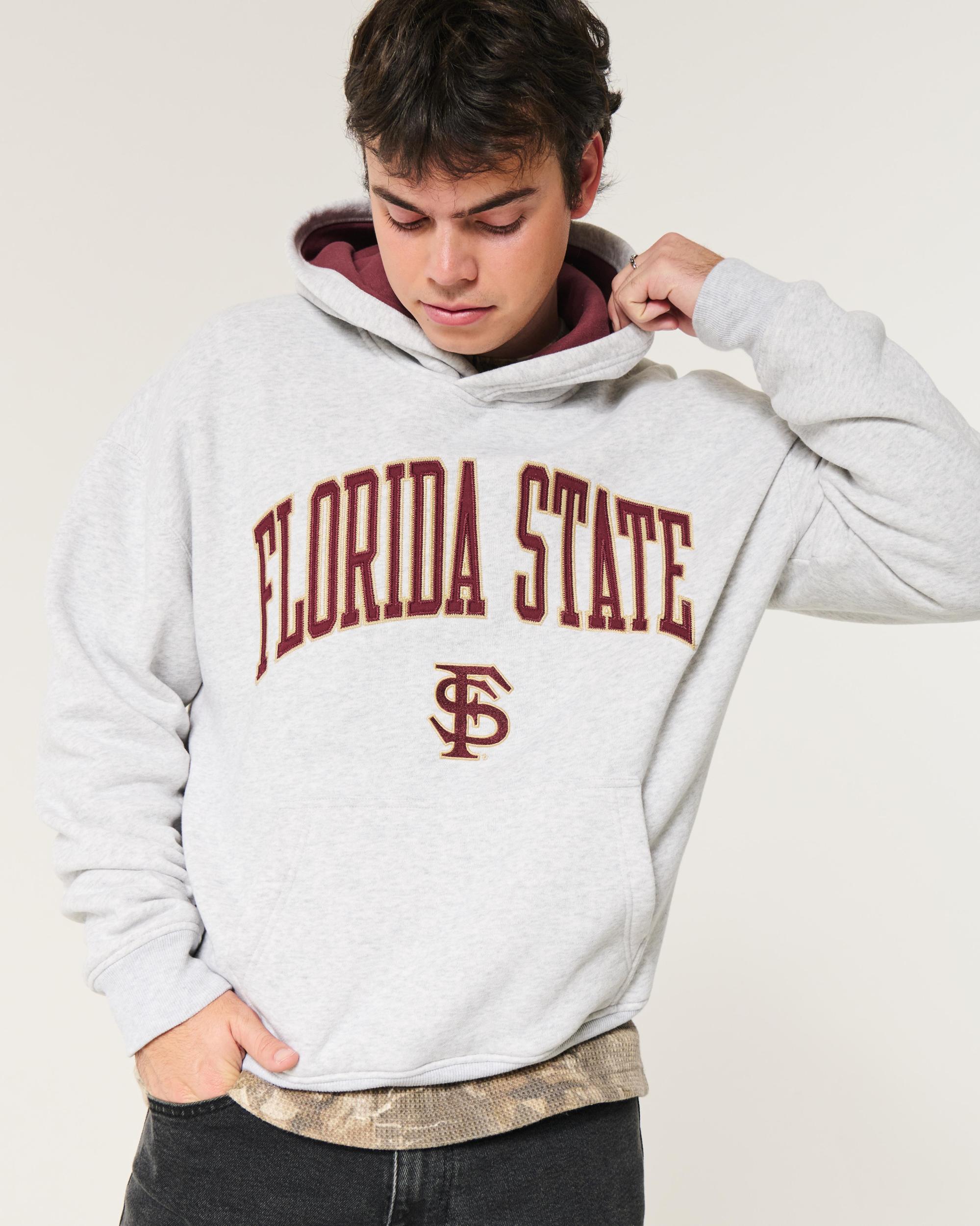 Boxy UConn Graphic Hoodie Product Image