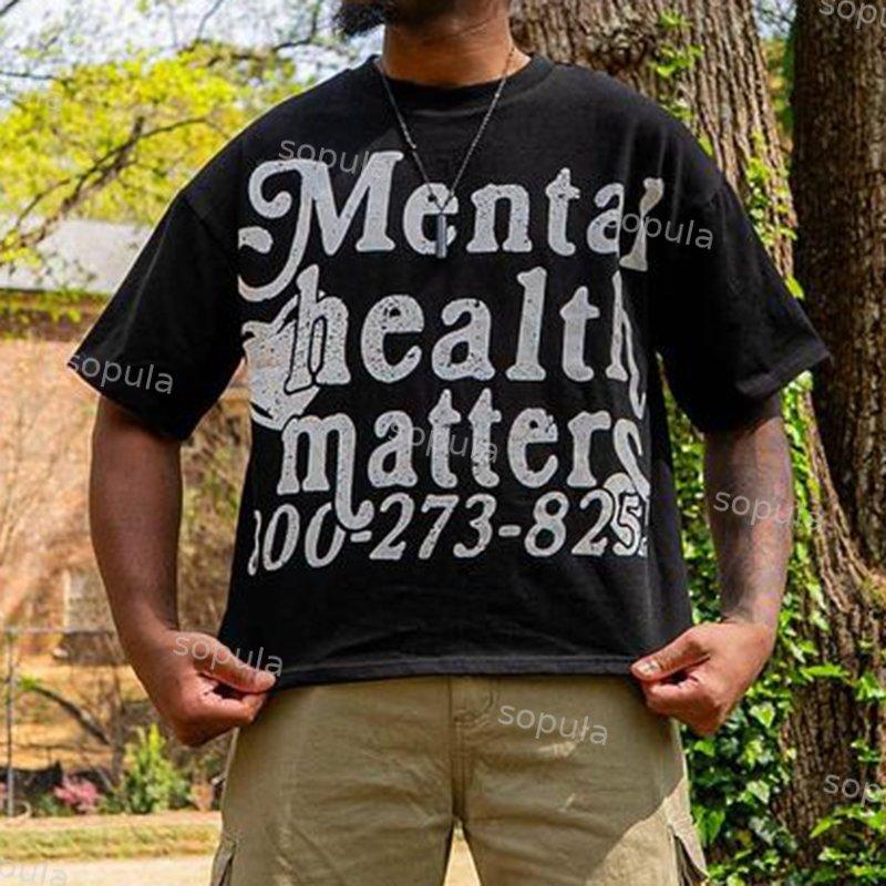 Mental Health Matters 100% Cotton T-Shirt Product Image