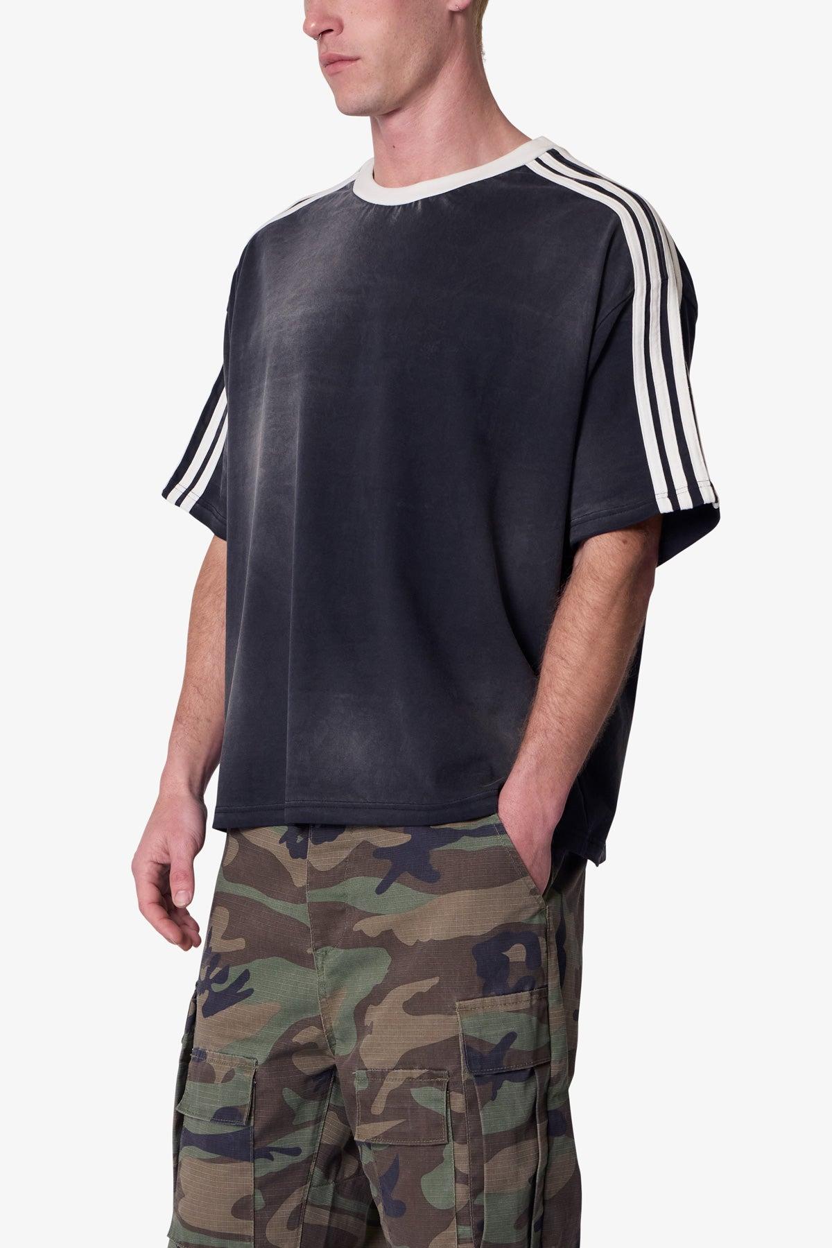 Striped Soccer Tee - Black Product Image