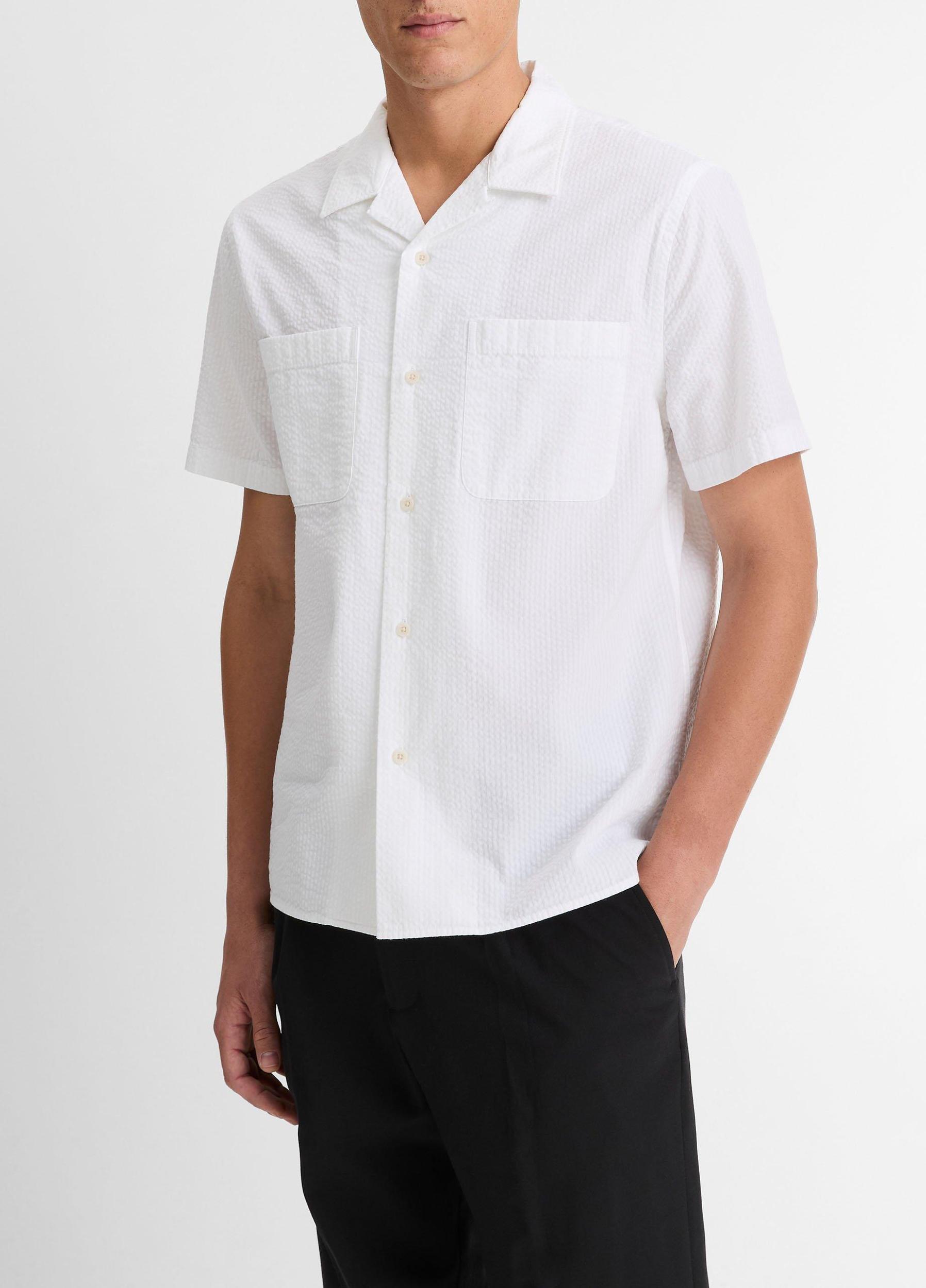 Italian Cotton Seersucker Shirt Product Image