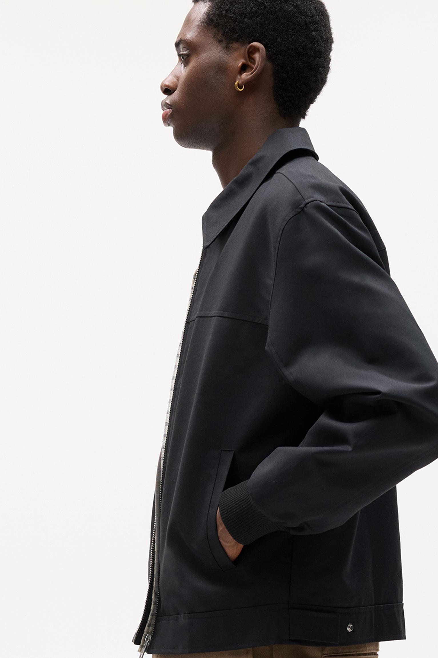 Jacket with shirt collar Product Image