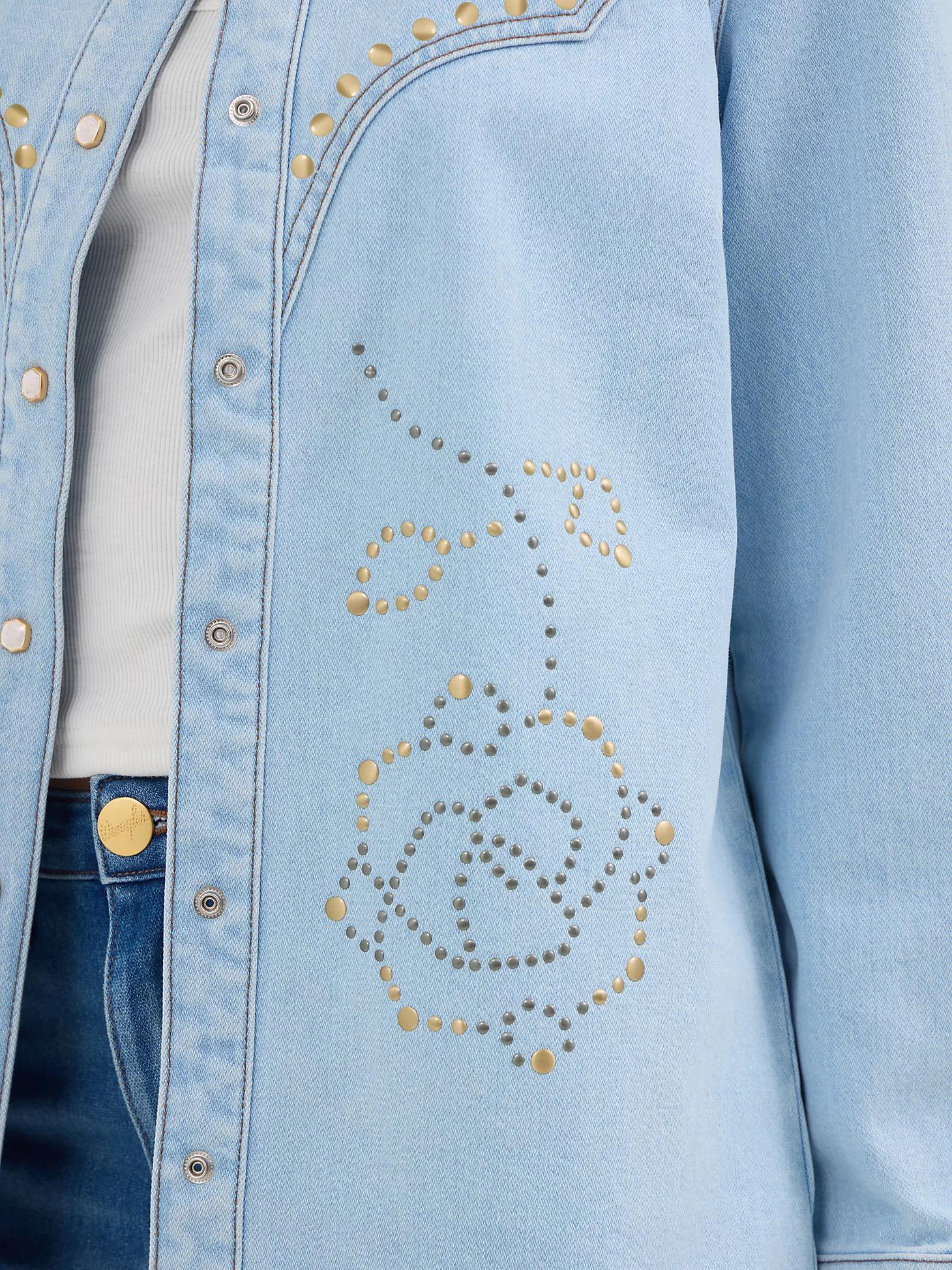 Wrangler® x Yellow Rose by Kendra Scott Studded Shacket | Women's JACKETS & OUTERWEAR | Wrangler® Product Image