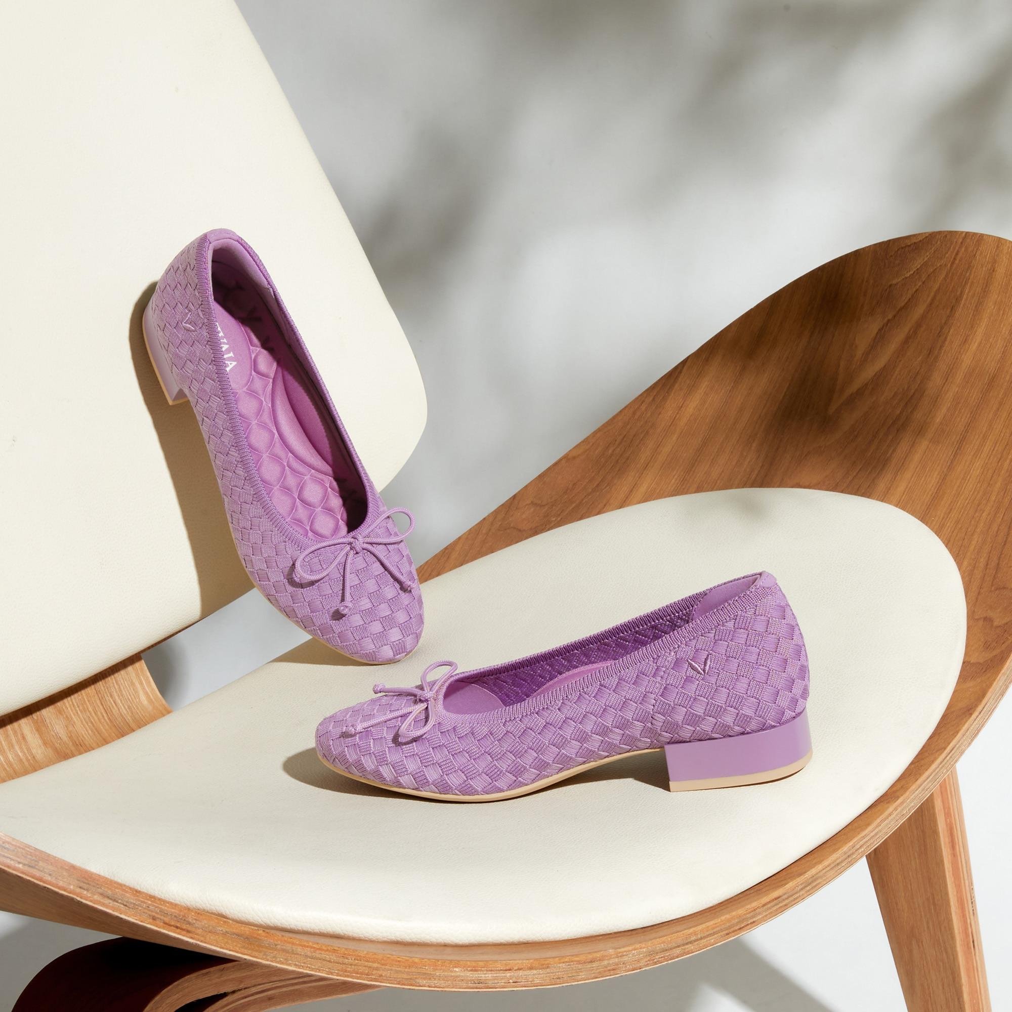 Round-Toe Small Bow Block Heels (Bianca) Product Image