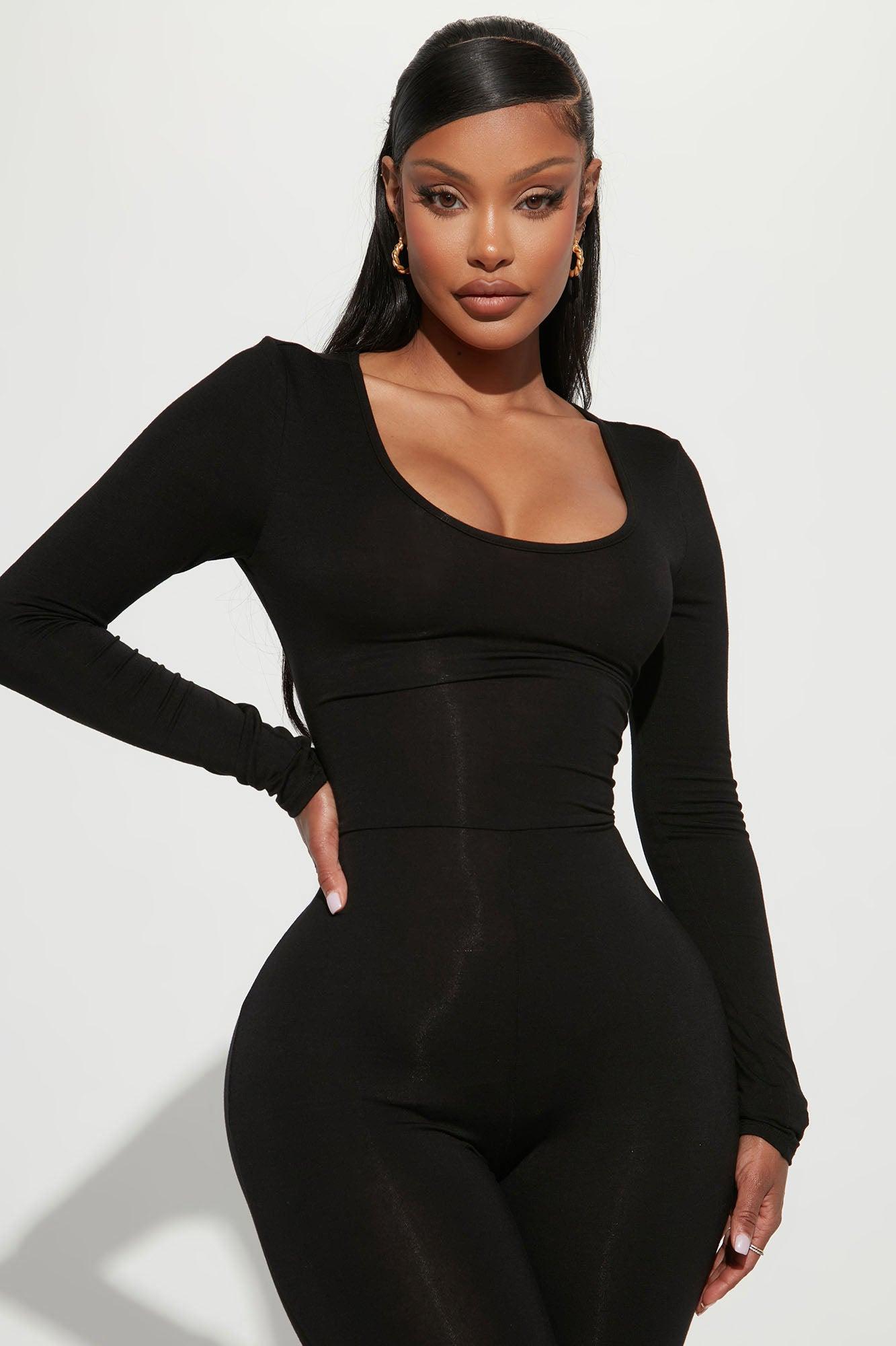 Slay All Day Jumpsuit - Black Product Image