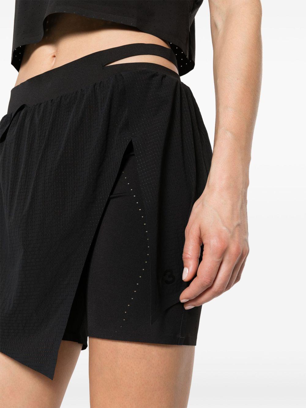 logo-printed mesh skort Product Image