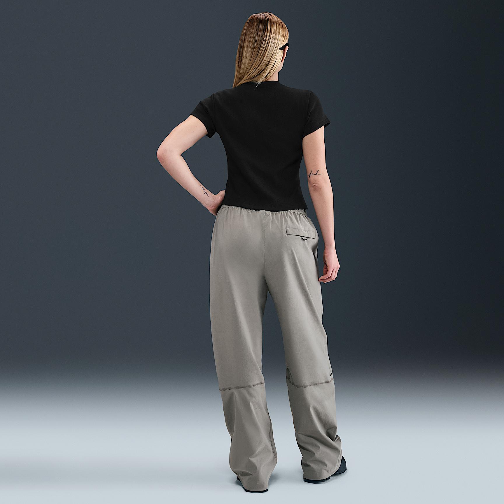 Womens Nike Sportswear Tight Ribbed Short-Sleeve T-Shirt | HV4994-010 Product Image