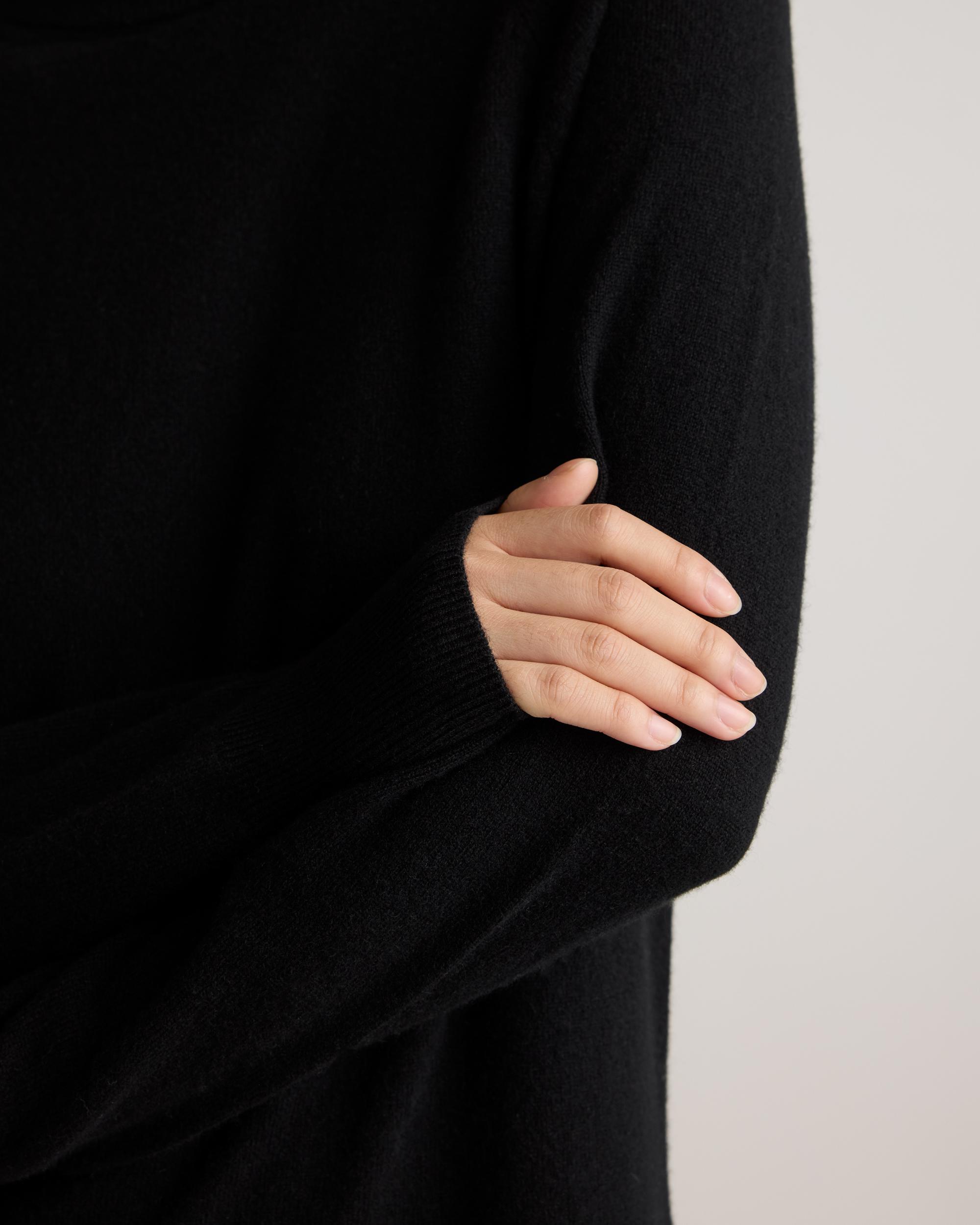 Quince | Women's Mongolian Cashmere Turtleneck Sweater Dress Size XS Product Image