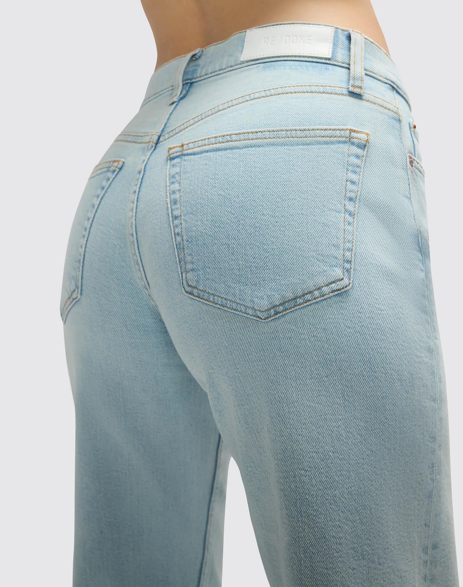 Comfort Stretch Mid Rise Wide Leg Crop - Ola Indigo Product Image