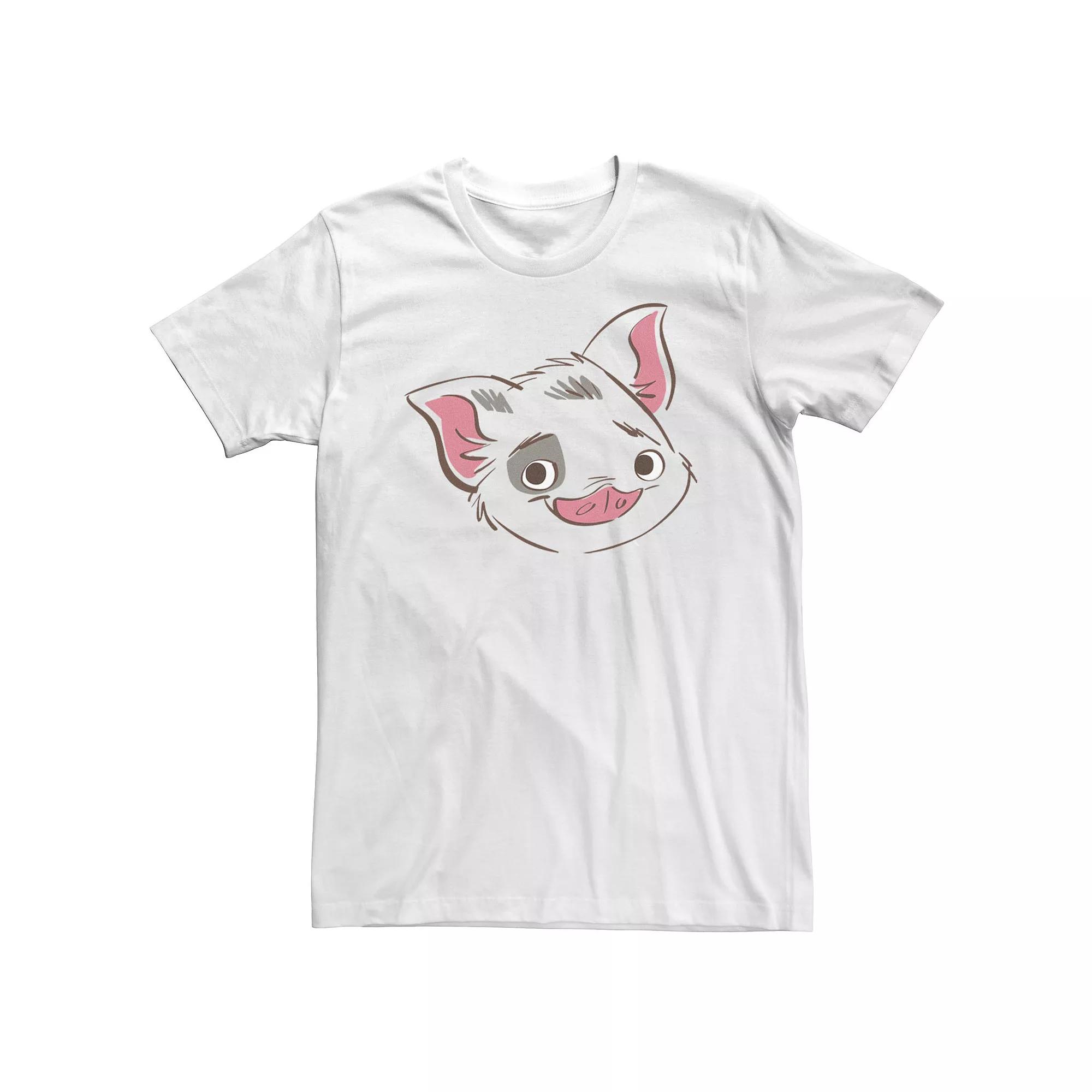 Big & Tall Disney Moana Pua Big Face Tee, Men's,  Product Image
