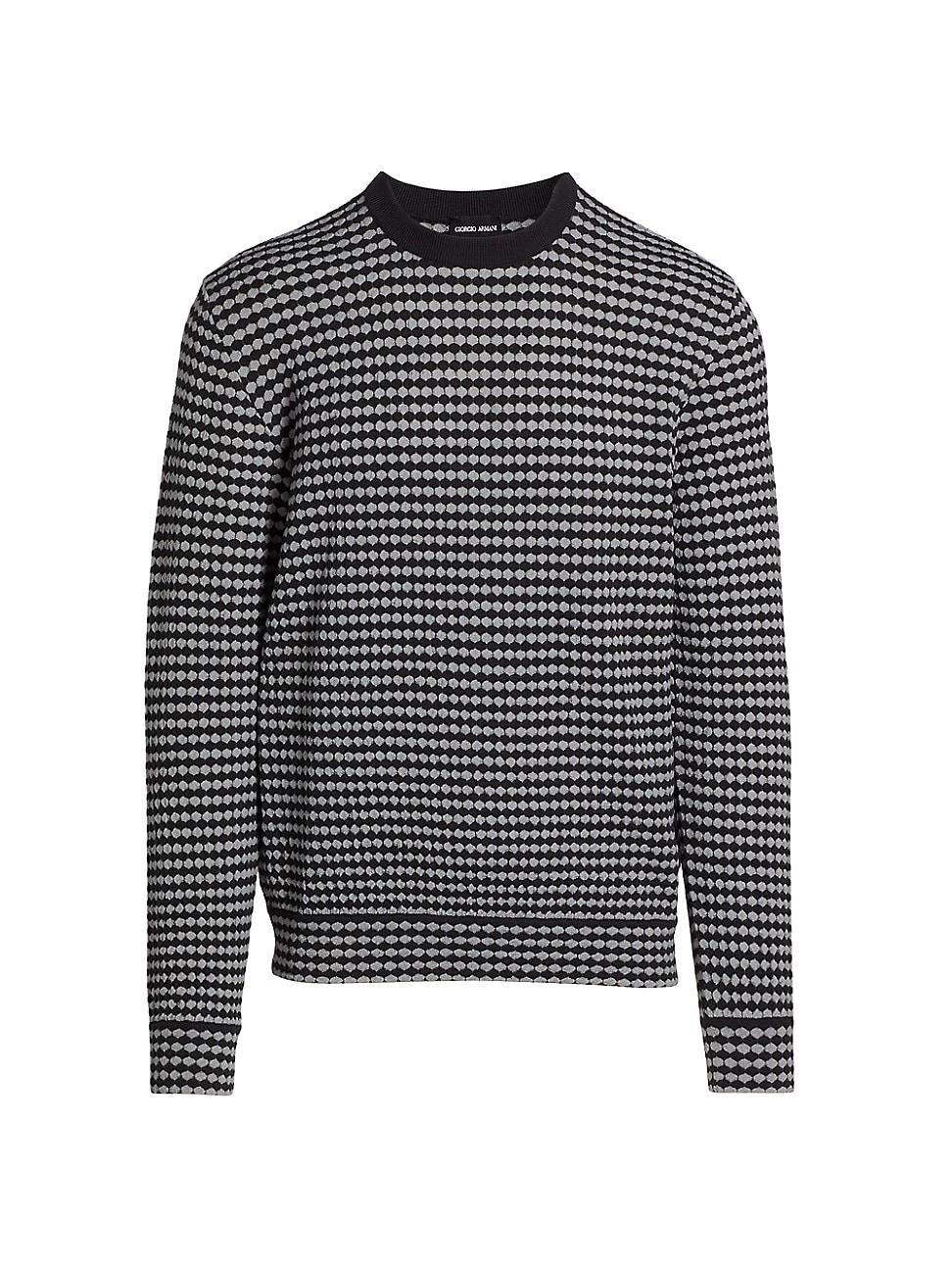 Mens Dot-Effect Jacquard Sweater Product Image