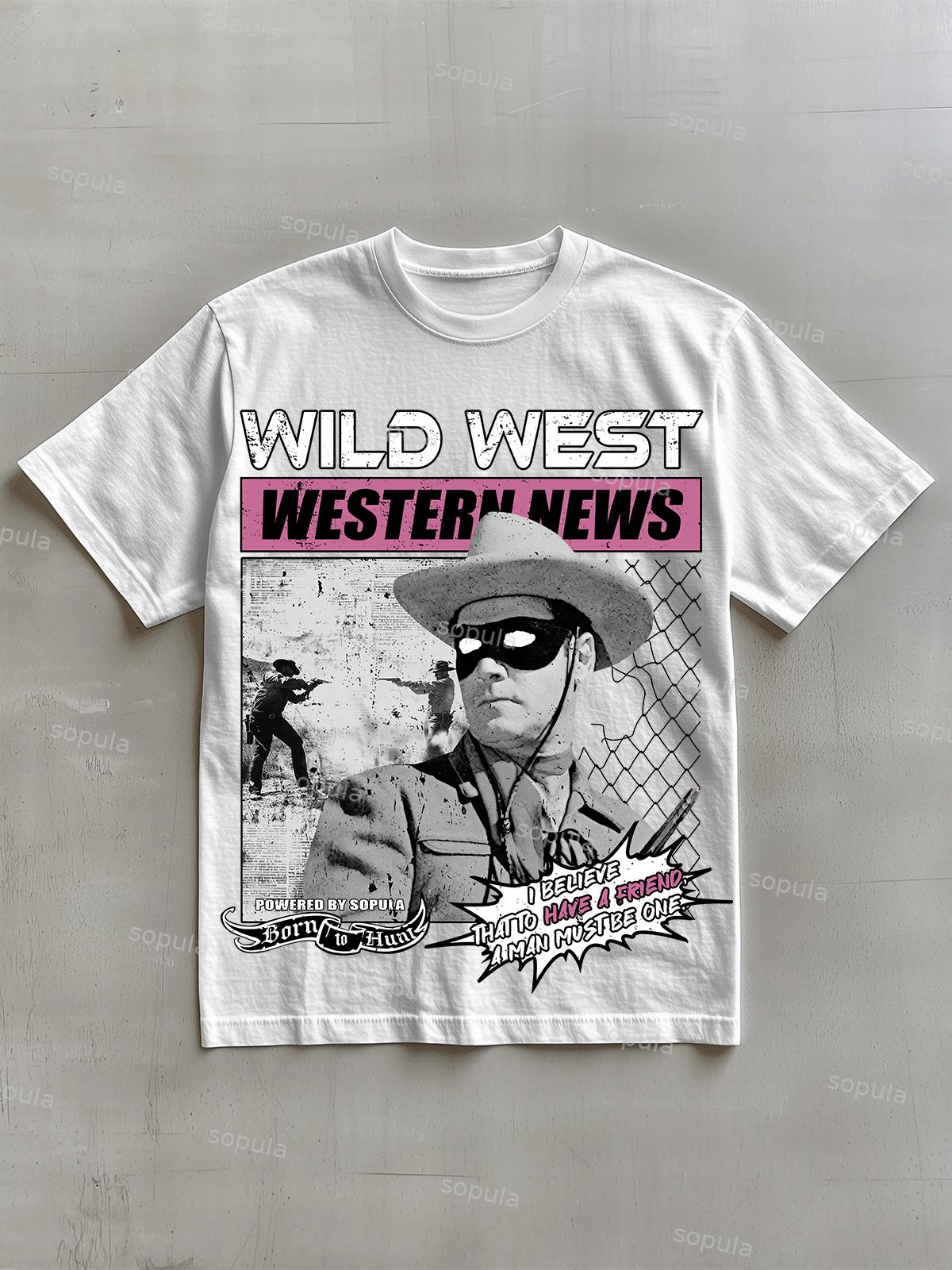 Vintage Hell Rottweiler Graphic Cotton T-shirt Product Image