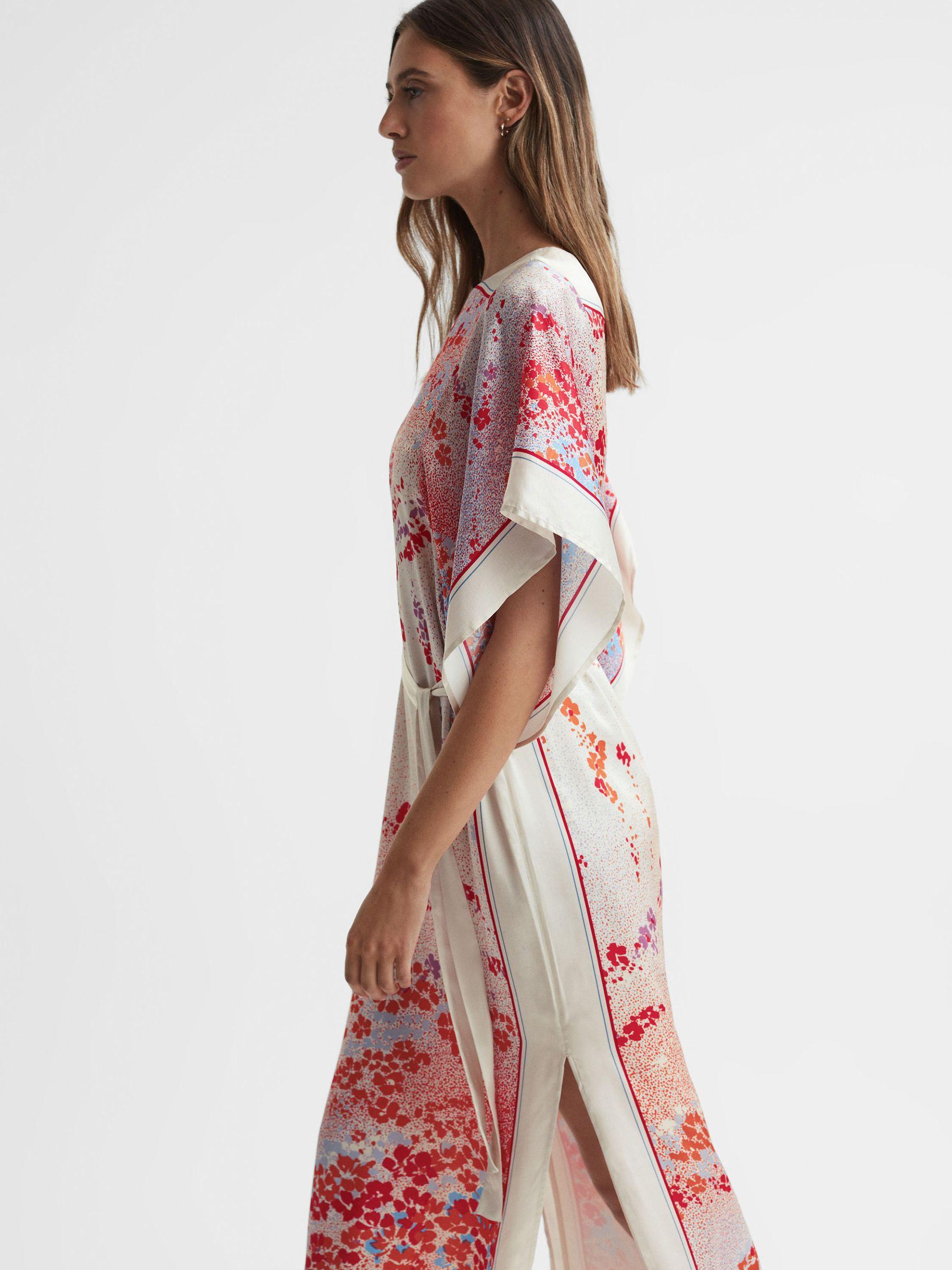 Printed Maxi Dress in Multi Product Image