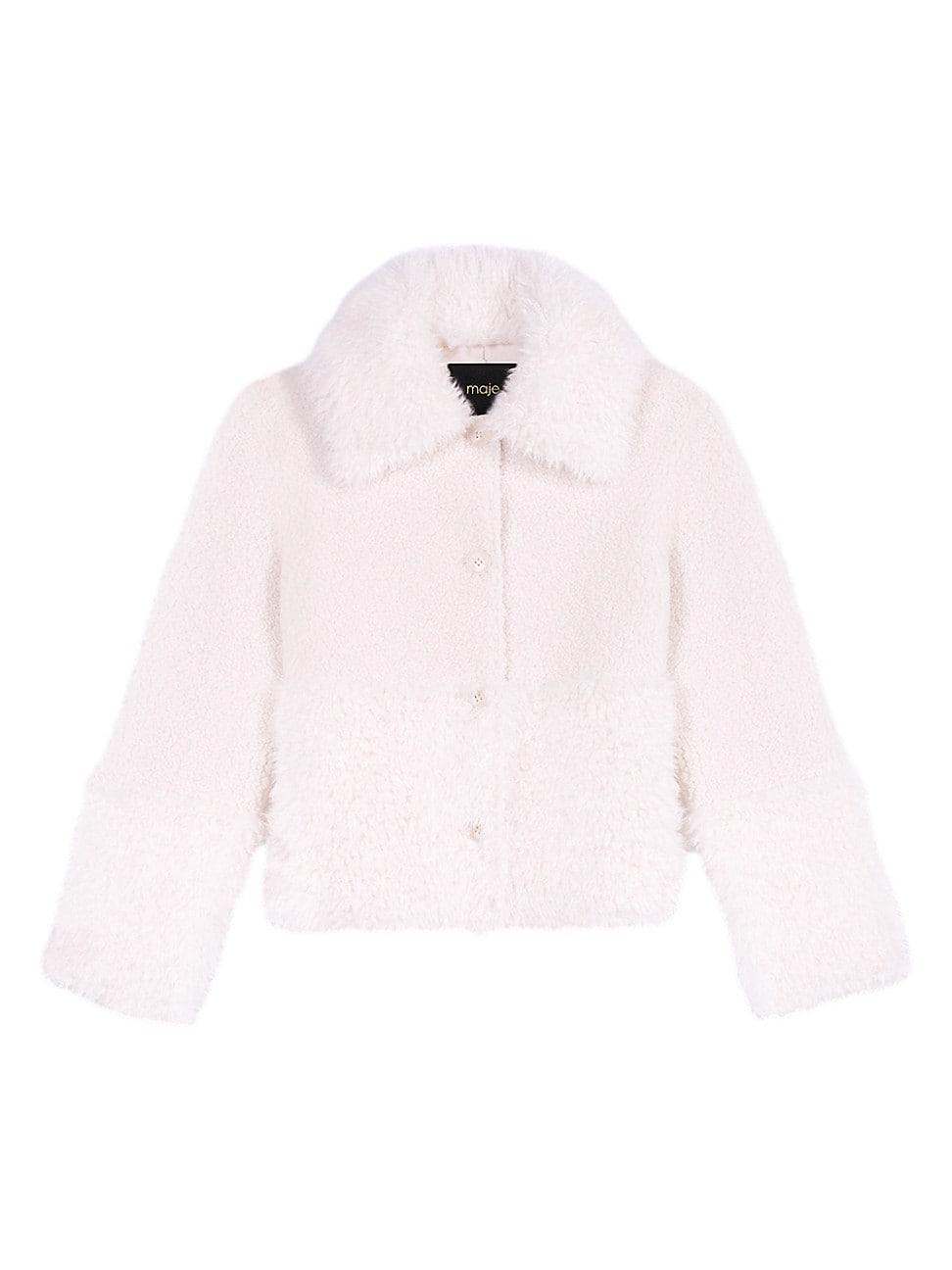 Womens Short Fake Fur Coat Product Image