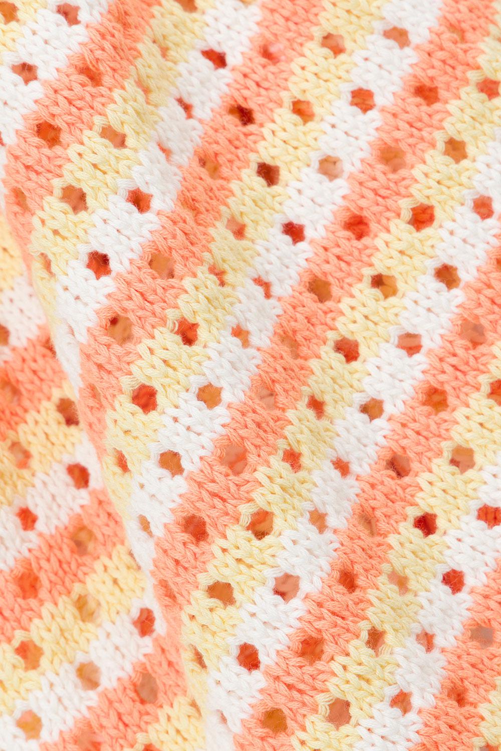 Chantel Knit Shorts - Orange Product Image