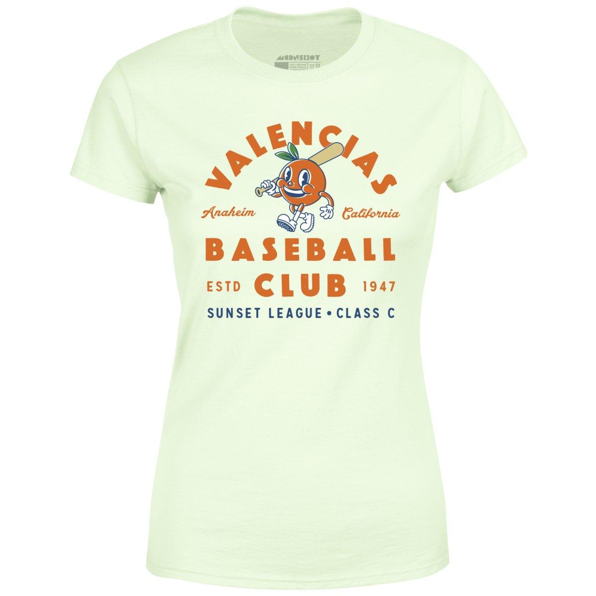 Anaheim Valencias - California - Vintage Defunct Baseball Teams - Women's T-Shirt Female Product Image