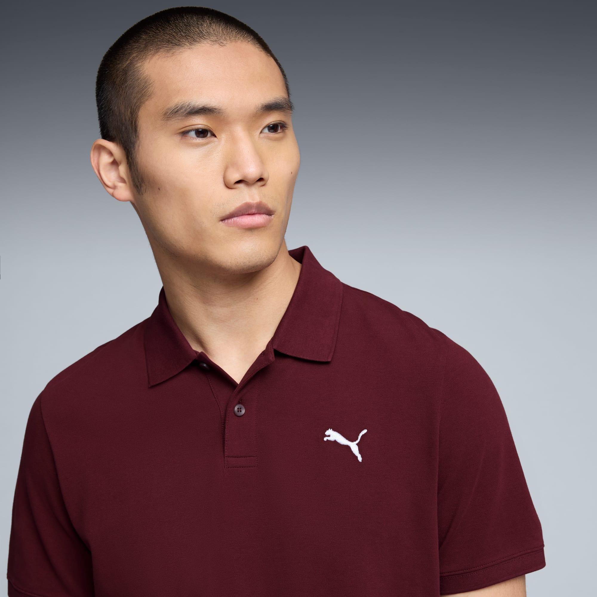 Essentials Small PUMA Logo Pique Polo US Men Product Image