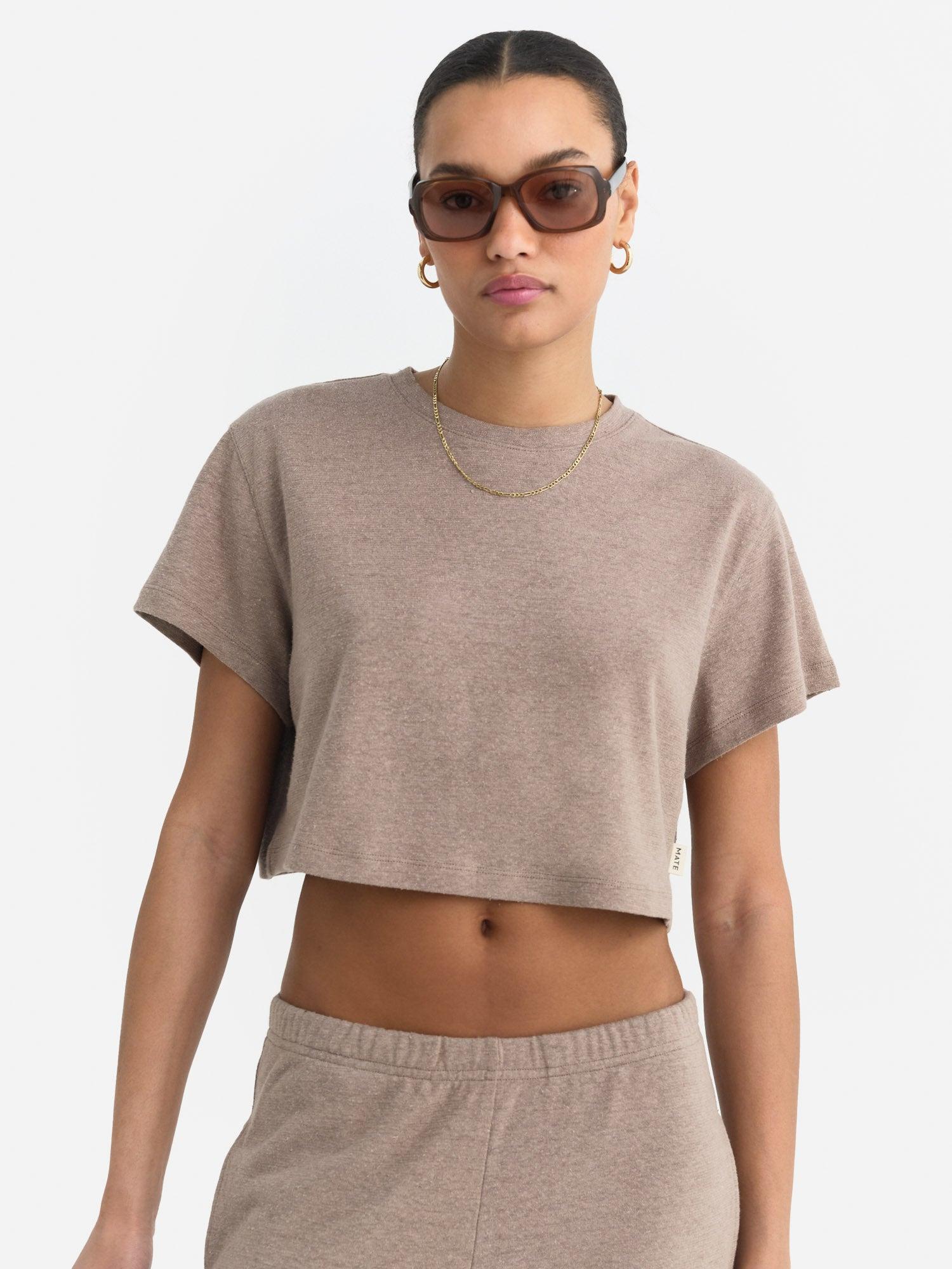 Regenerative Hemp Relaxed Crop Tee Female Product Image