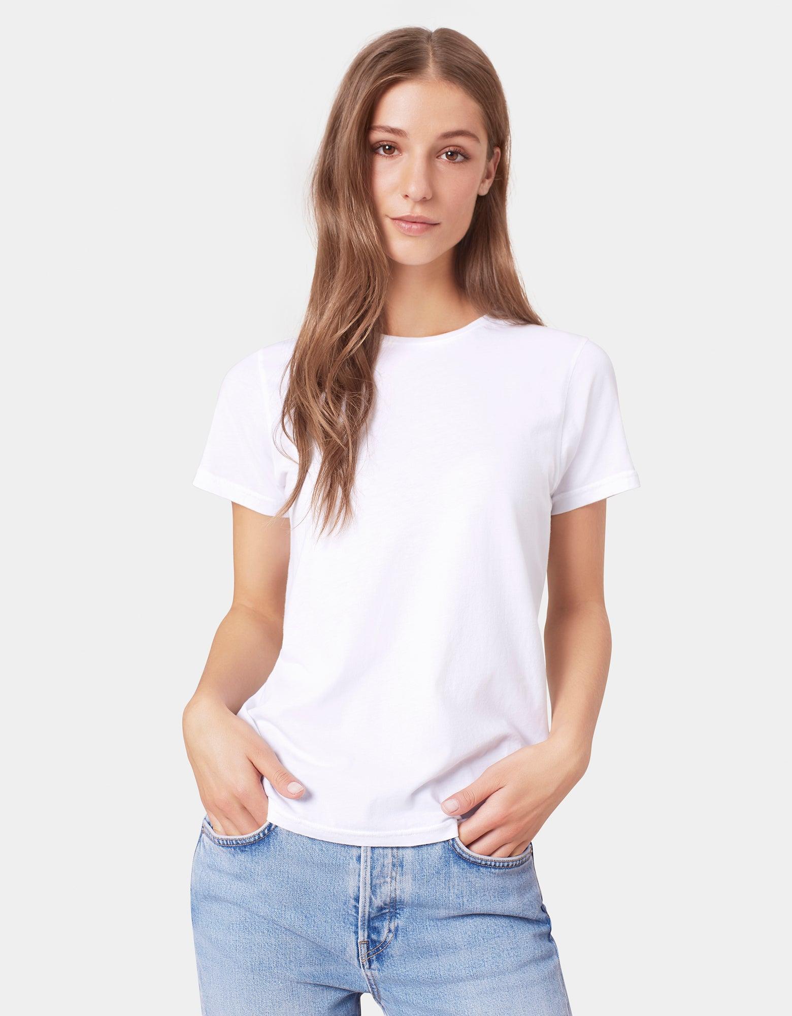 Women Light Organic Tee - Petrol Blue Product Image