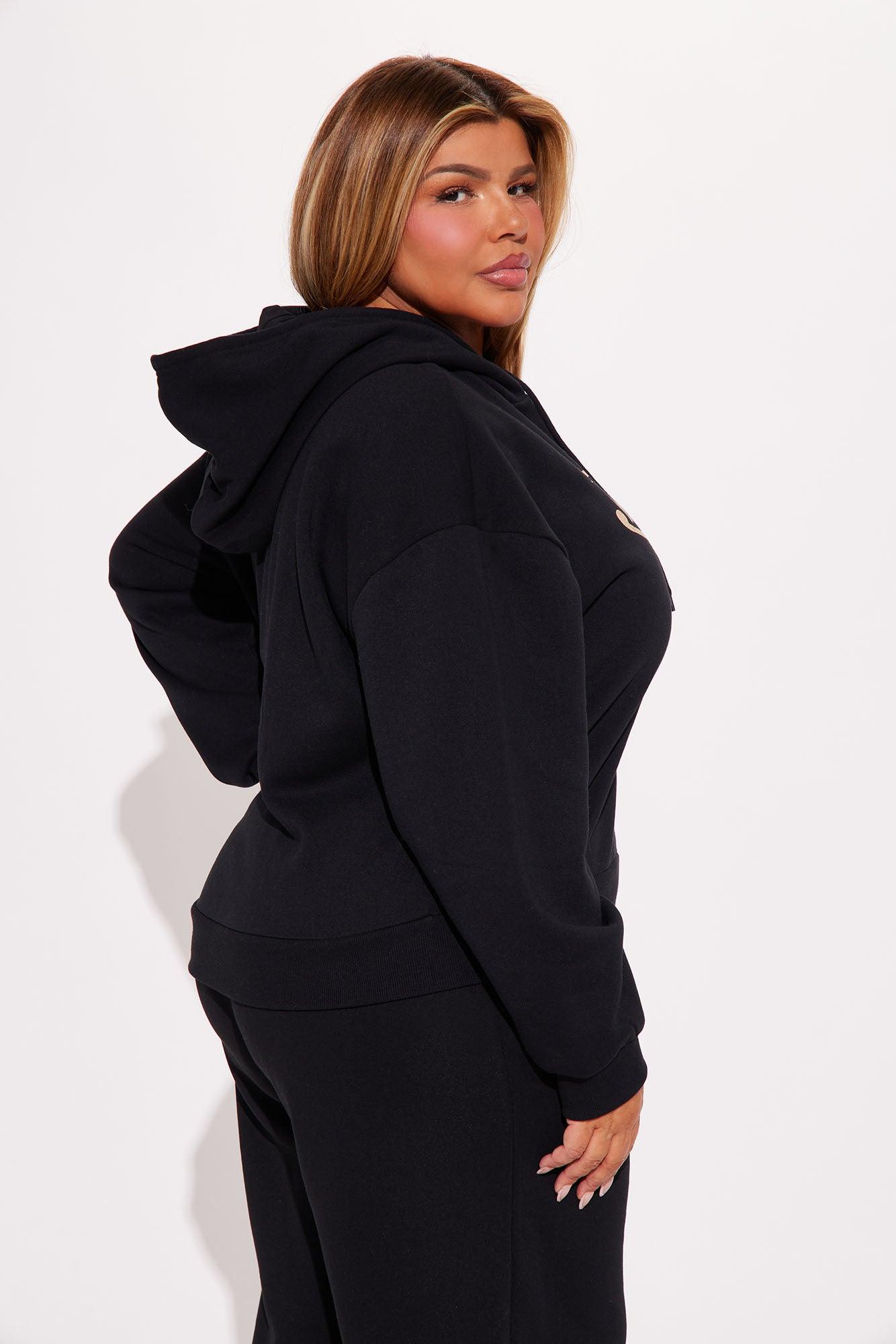 Von Dutch Vintage Cropped Hoodie - Black Product Image
