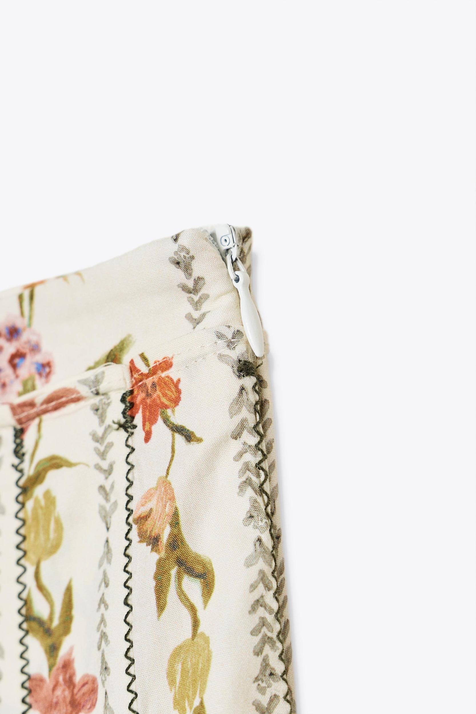 ZW COLLECTION FLORAL PLEATED SKIRT Product Image