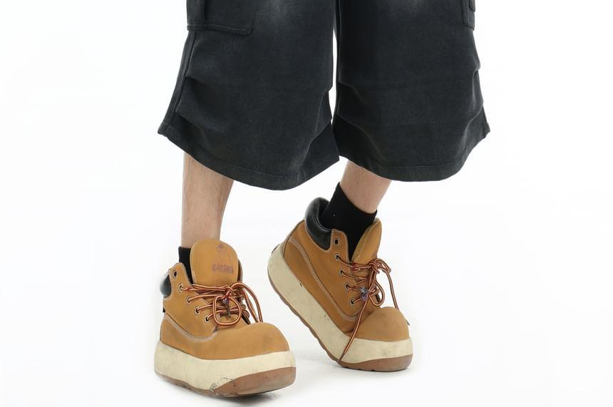 Washed Cargo Jorts Product Image