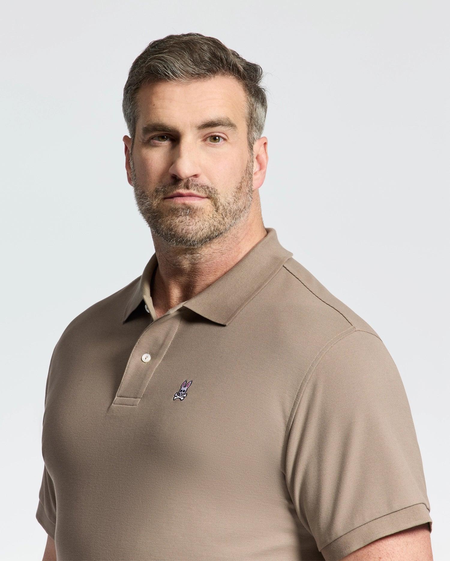 MENS BIG AND TALL CLASSIC PIQUE POLO SHIRT - B9K001CRPC Male Product Image