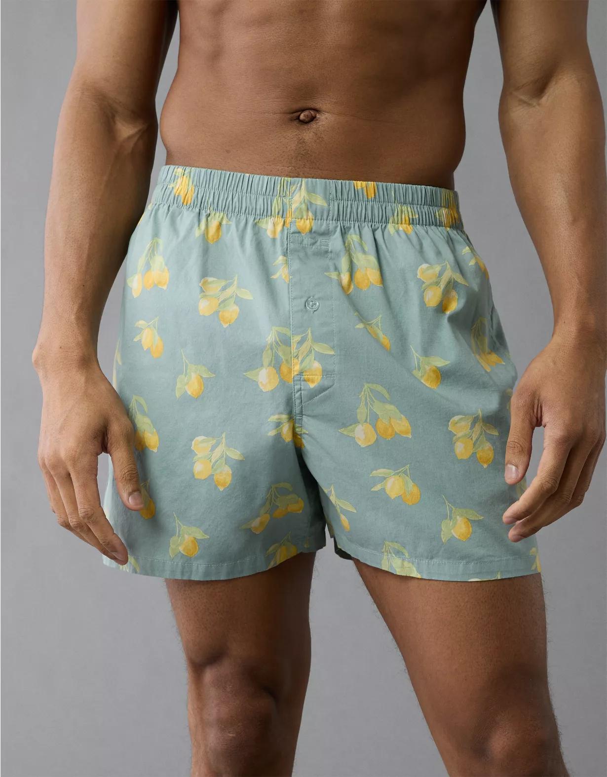 AEO Men's Lemons Poplin Pocket Boxer Short Product Image