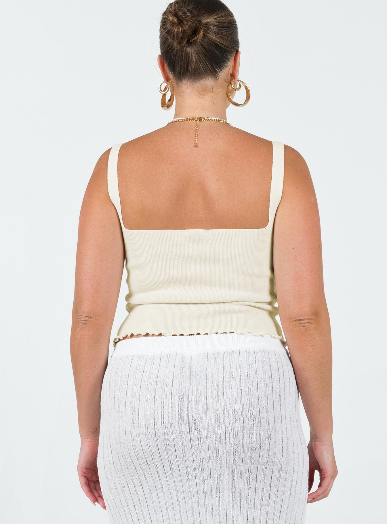 Dalma Twist Top Ivory Product Image