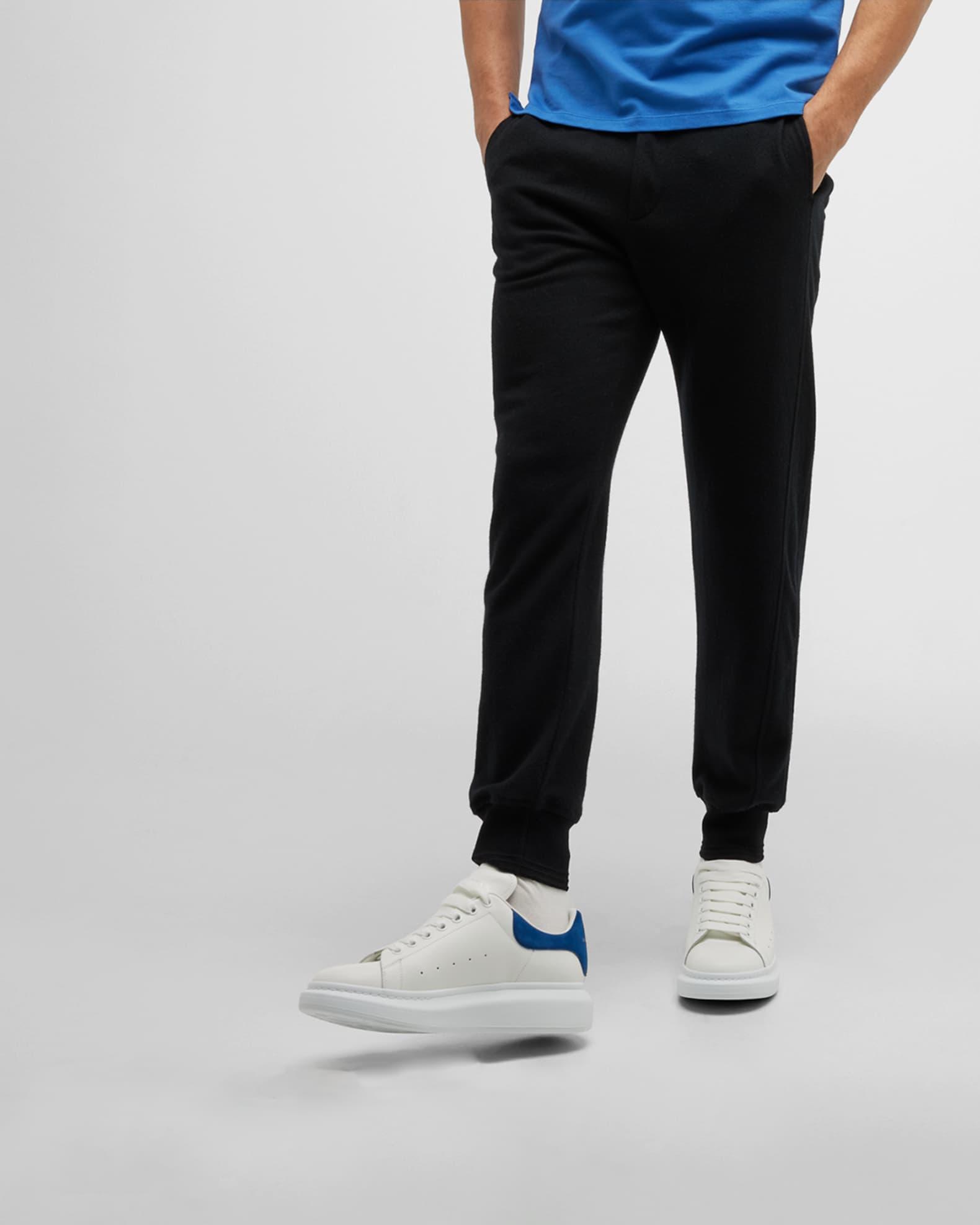 Mens Oversized Leather Platform Sneakers Product Image