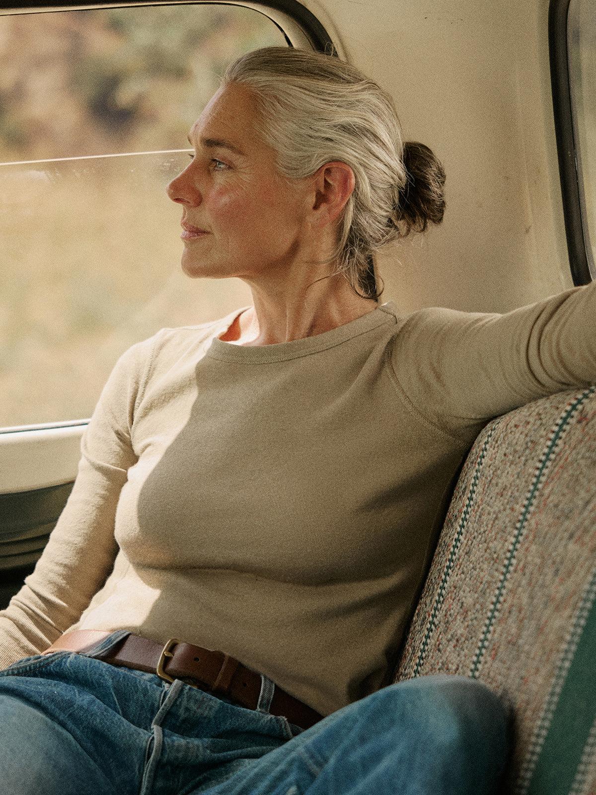 Driftwood Heirloom Rib L/S Crew Product Image