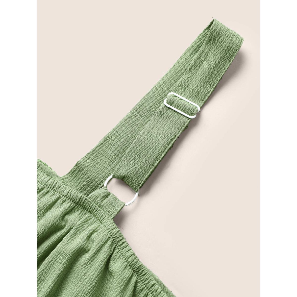 Plus Size Solid Ruffle Layered Hem Tassel Trim Dress Palemauve Women Resort Tassels Non Sleeveless Curvy BloomChic 12/L Product Image