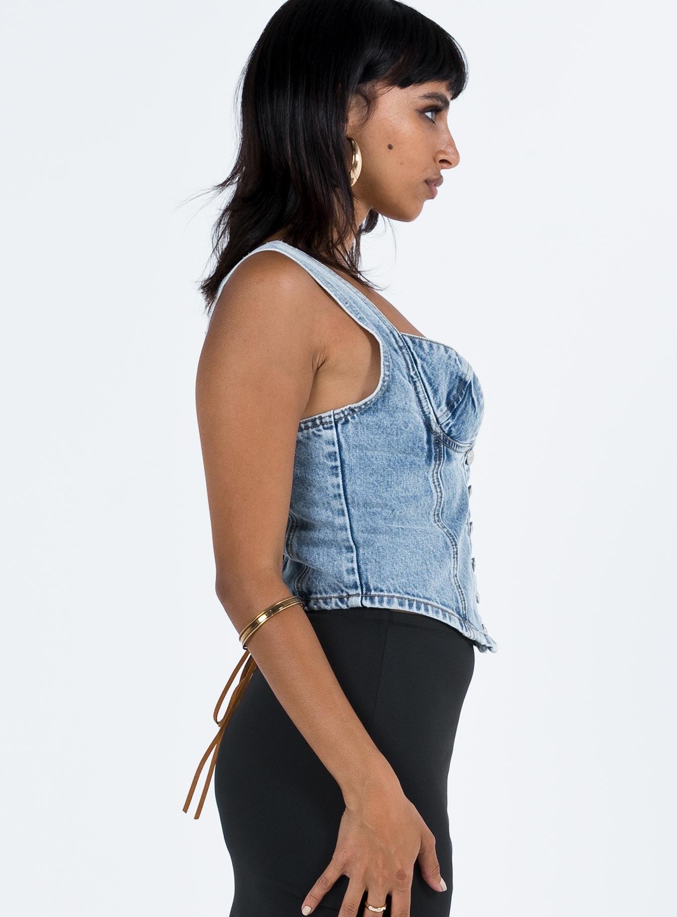 Coulter Corset Denim Product Image