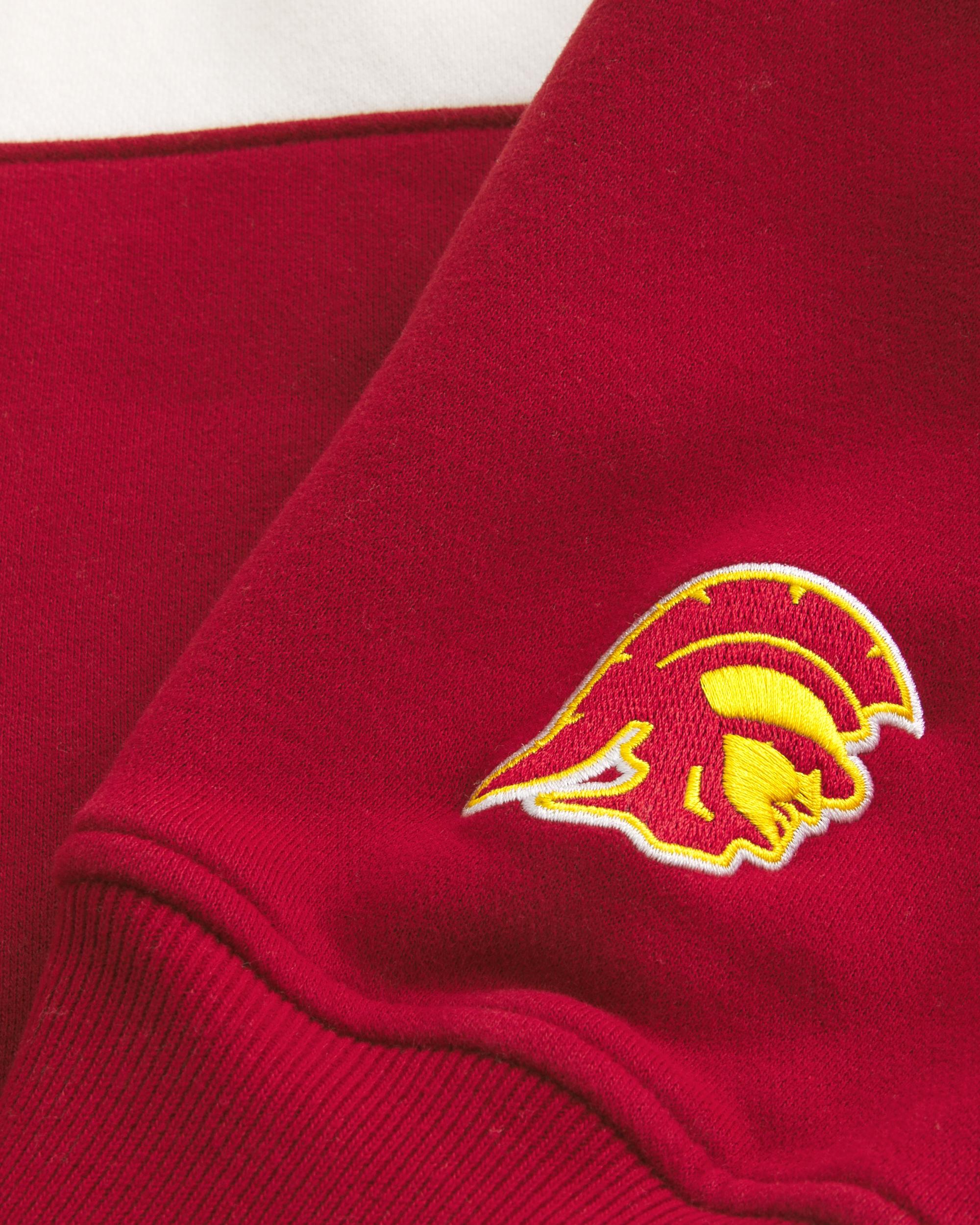 Boxy USC Graphic Crew Sweatshirt Product Image