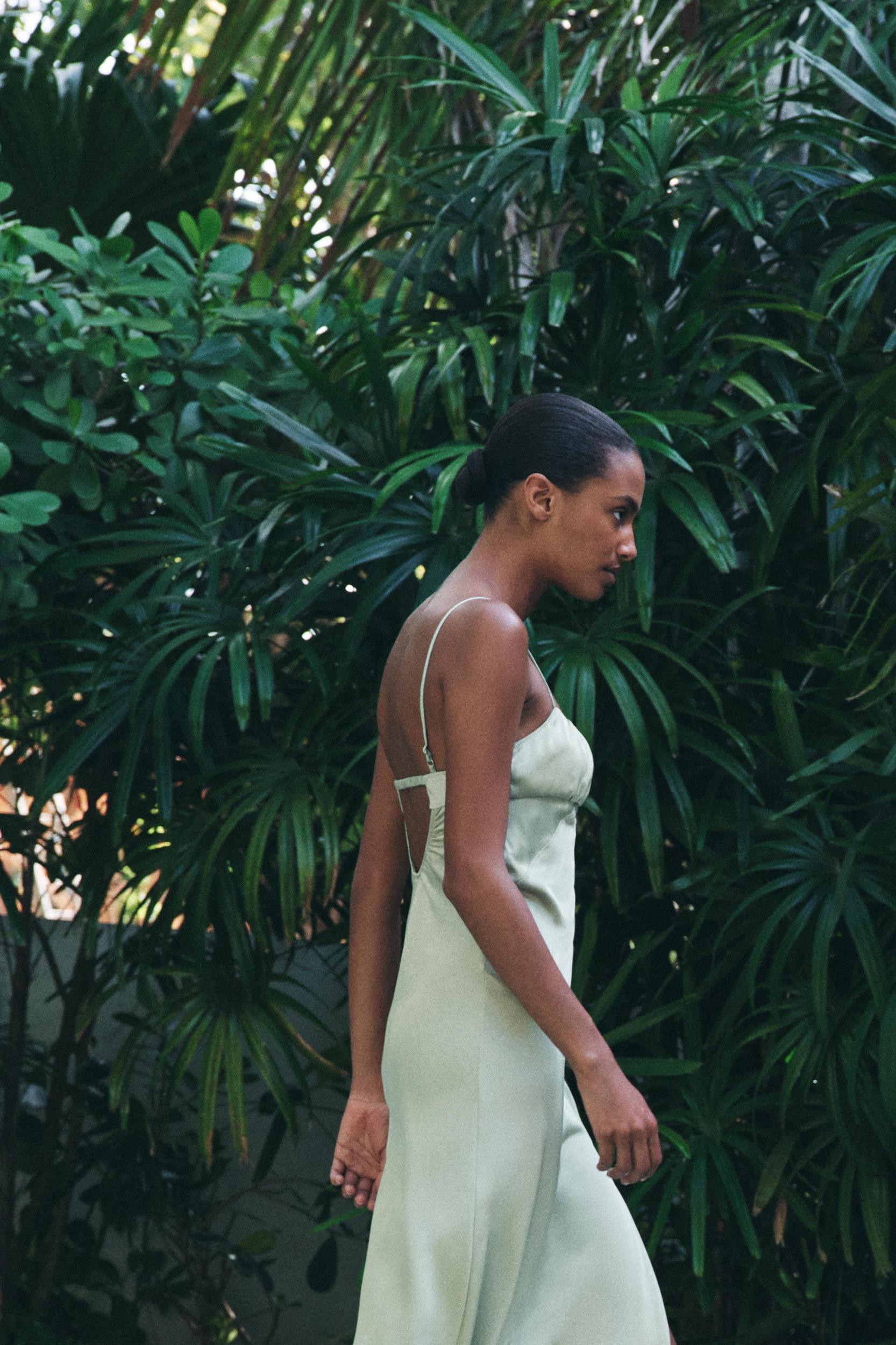 SATIN SLIP DRESS Product Image