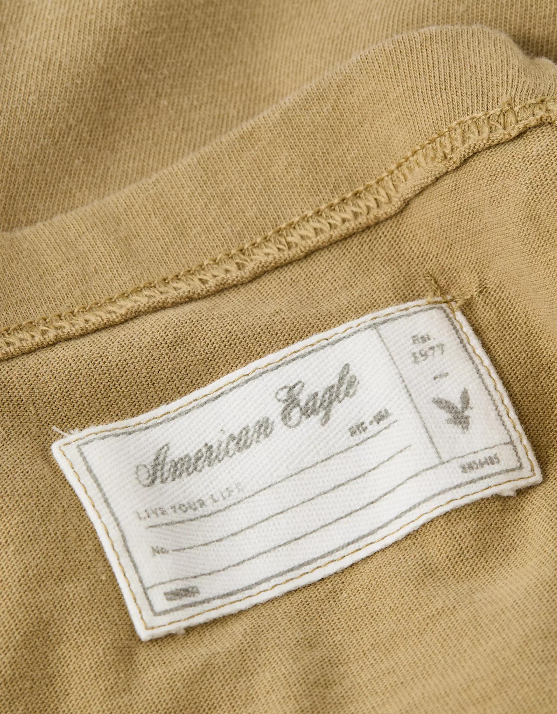 AE Laidback Luxe Heavyweight Oversized Logo Graphic T-Shirt Product Image