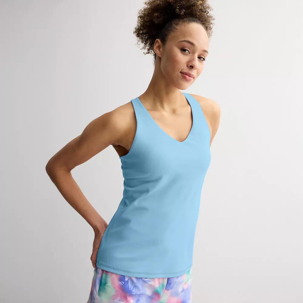 Women's Tek Gear® Ultrastretch Built-In Bra Racerback Tank Top,  Product Image