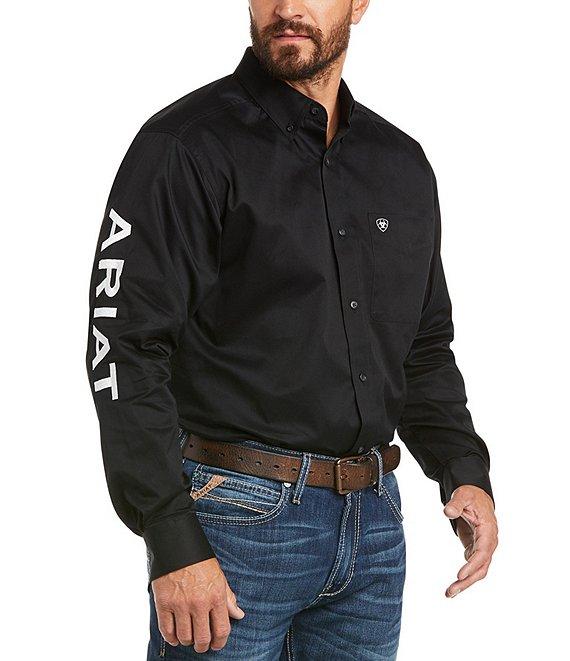 Ariat Big & Tall Team Logo Twill Long-Sleeve Woven Shirt Product Image