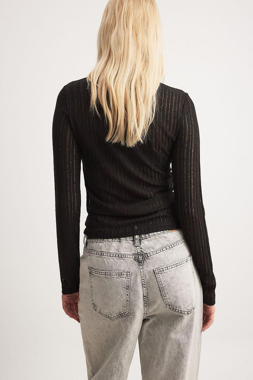 Distressed Long Sleeve Top Product Image