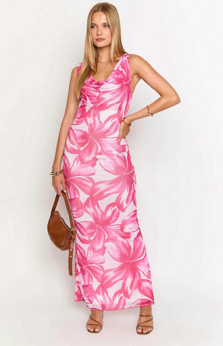 Blessings Pink Floral Maxi Dress Baby Product Image