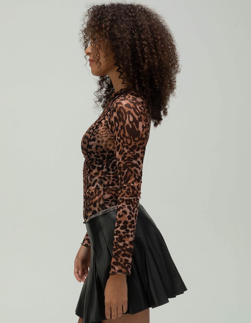 NOISY MAY Leopard Print Womens Top Product Image