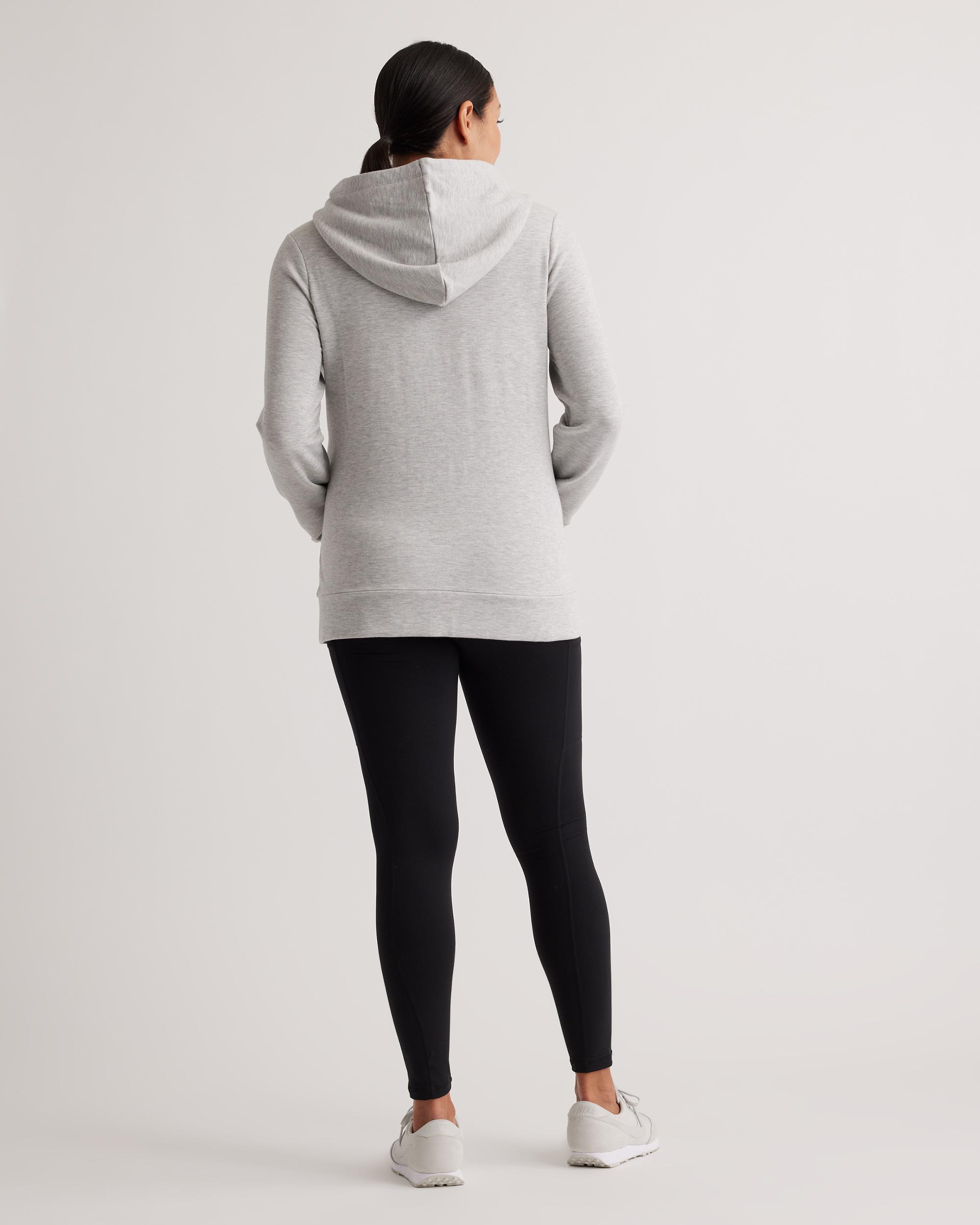 Quince | Women's SuperSoft Fleece Maternity & Nursing Hoodie Lenzing Modal Product Image