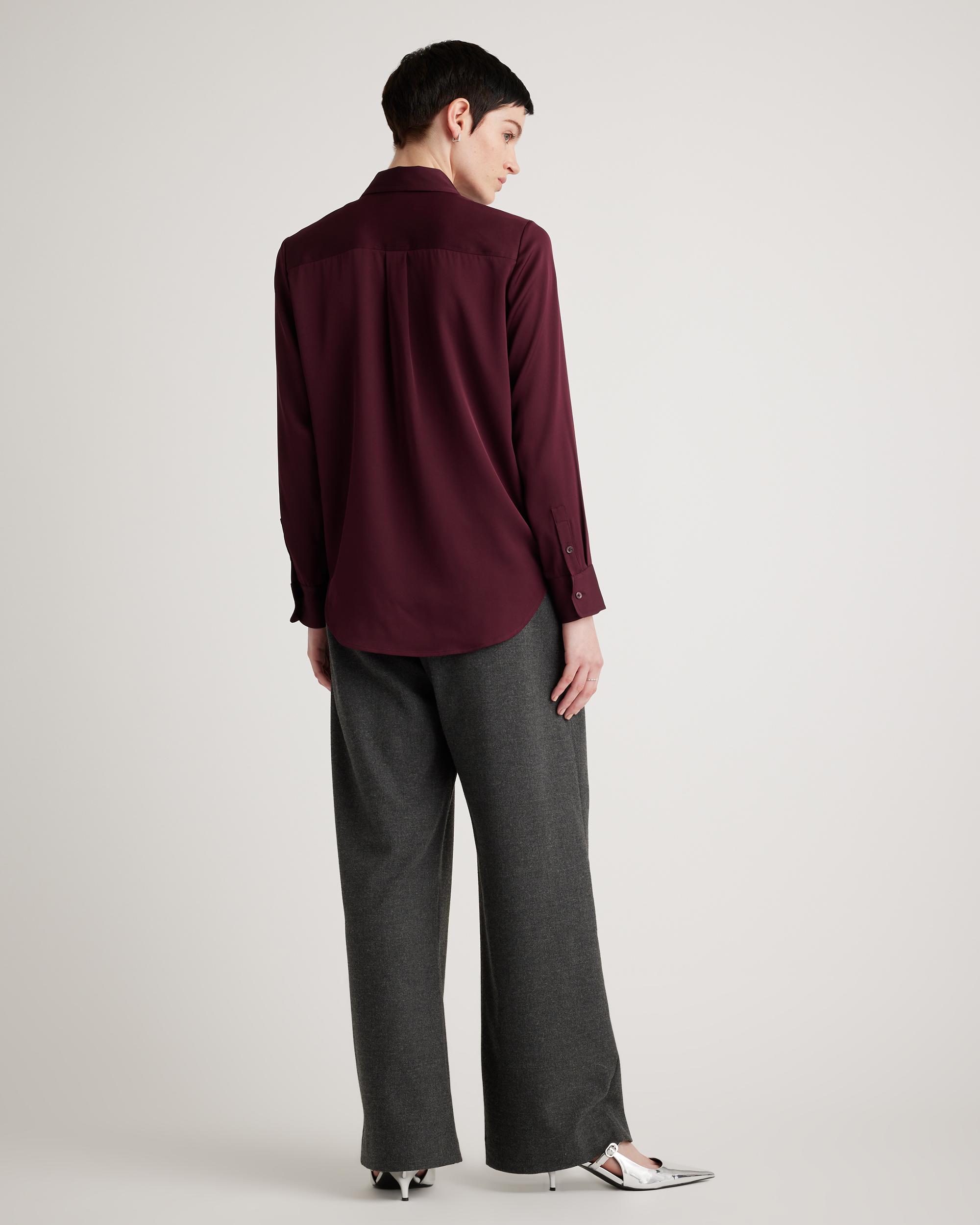 Quince | Women's Washable Stretch Silk Blouse Size XL Product Image