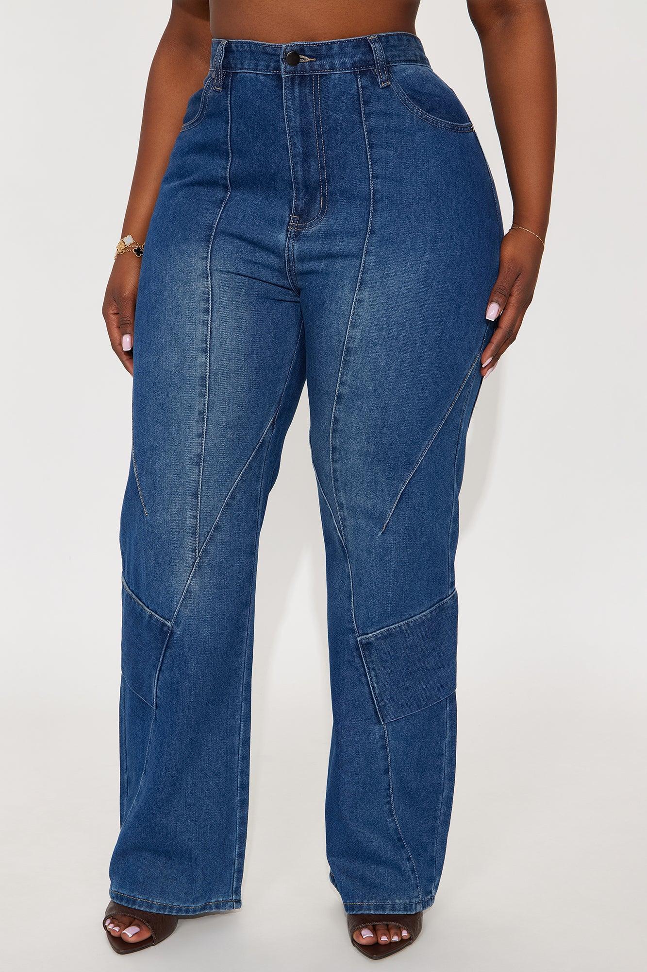 Perfectly Aligned Straight Leg Jeans - Dark Wash Product Image