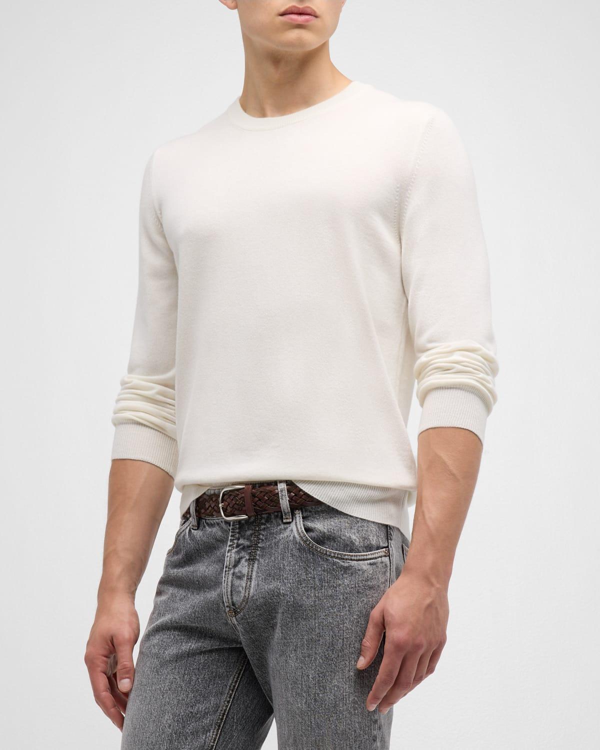 Mens Cashmere Crewneck Sweater Product Image