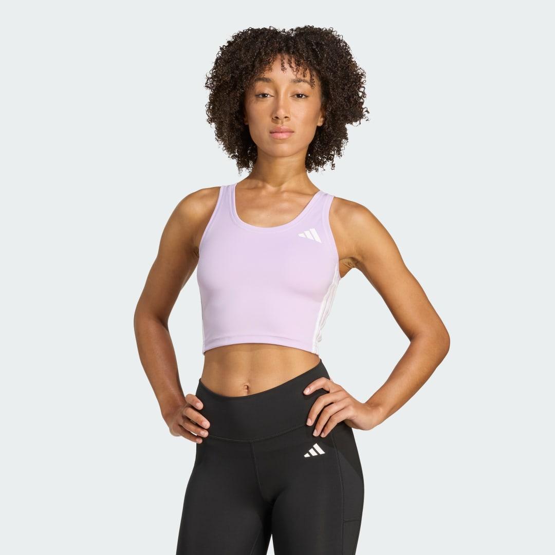 Train Essentials 3-Stripes Crop Tank Top Product Image