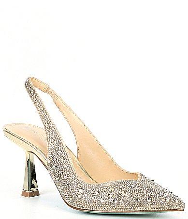 Blue by Betsey Johnson Clark Rhinestone Slingback Pumps Product Image