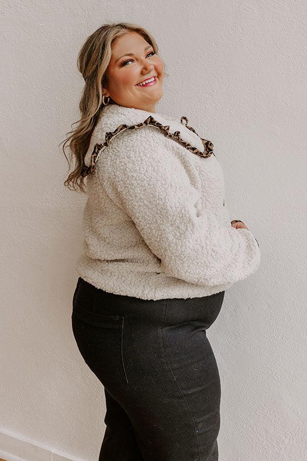 Uptown Cozy Sherpa Jacket Curves Product Image