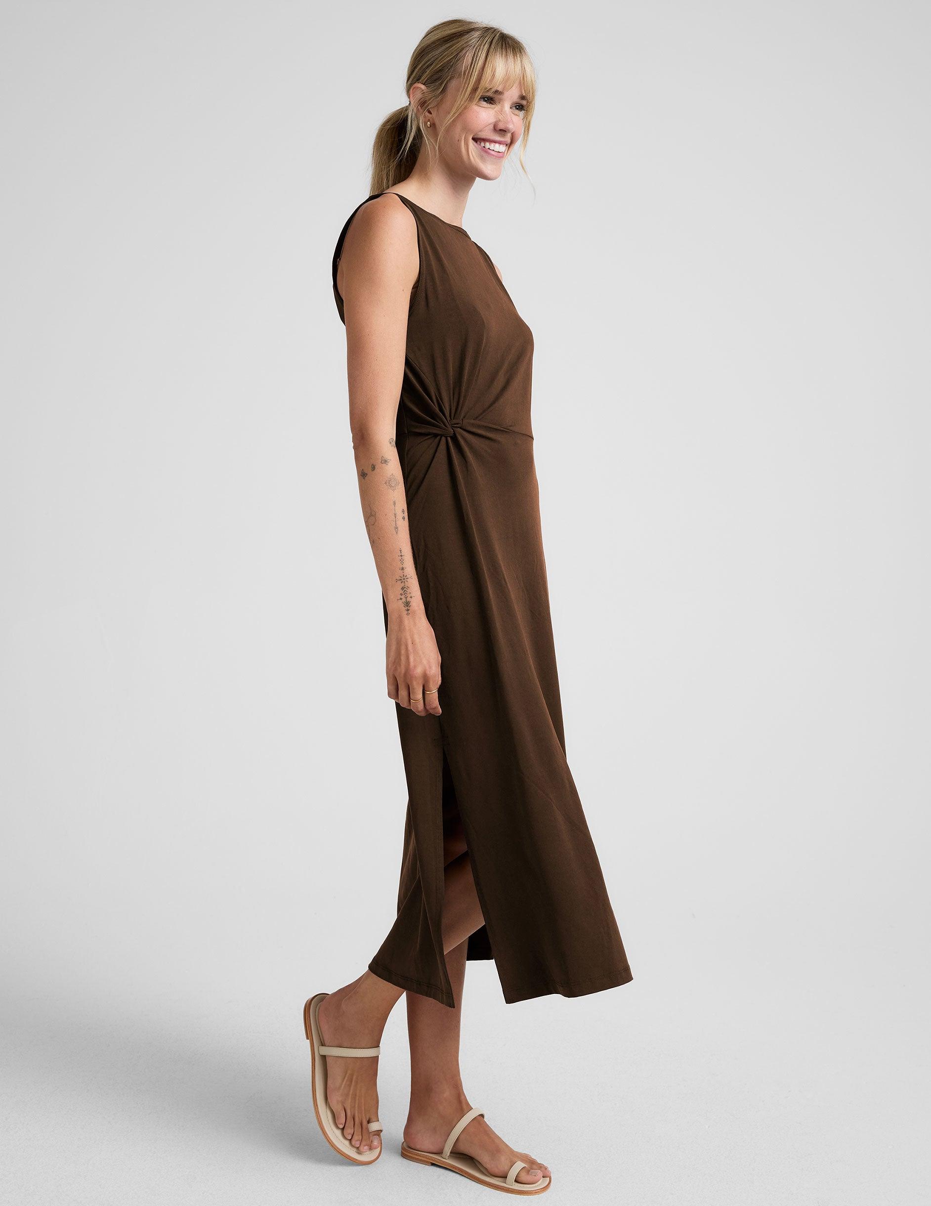 Rotation Side Twist Midi Dress Product Image