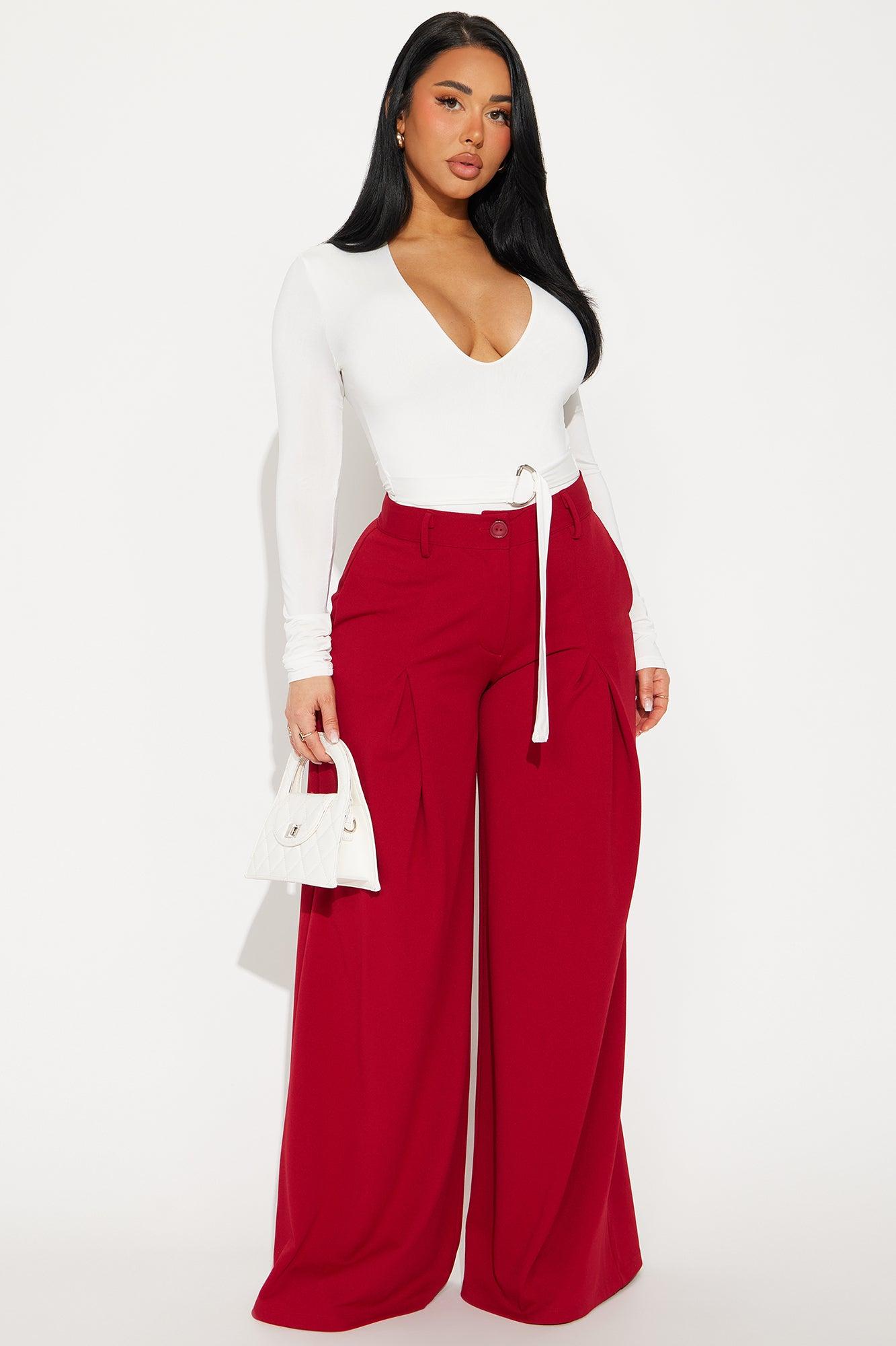 Bianca Belted Long Sleeve Bodysuit - Ivory Product Image